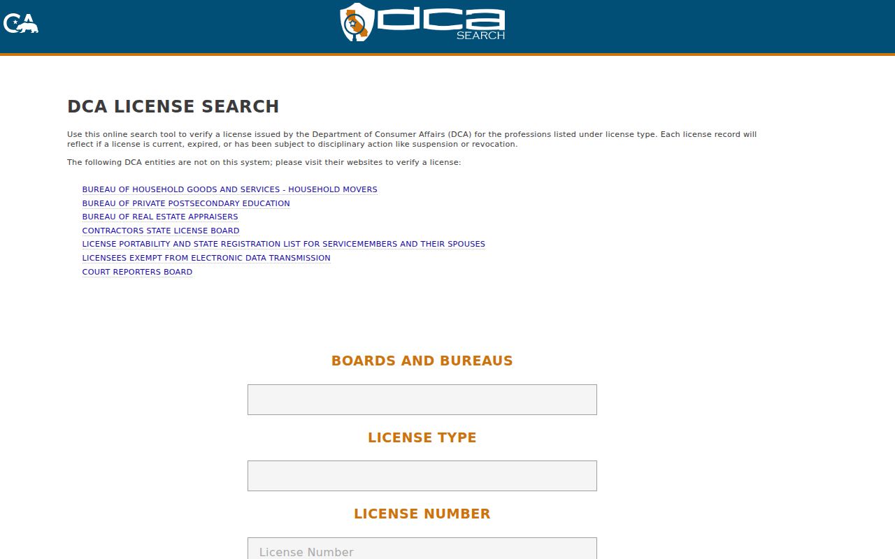 Maywood residents directory California professional license search