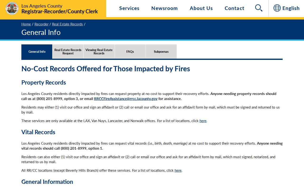 Maywood previous residents Recorder holdings and offline index