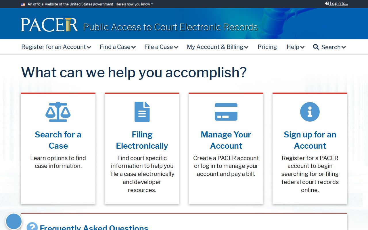 Maywood resident lookup federal PACER records